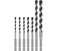 Bosch 7x Sets de brocas PRO HEX-5 (para Piedra dura, Hormigón, Ø 4,0, 5,0, 5,0, 6,0, 6,0, 8,0, 10,0 mm, Professional Accesorios Taladro)