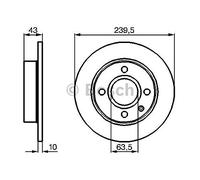 BOSCH 0 986 478 501 Disco de freno