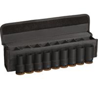 Bosch 9x PRO Impact Socket Set | Longitud 90 mm, Professional Accesorios Taladros y destornilladores