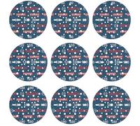 Bosch 9x Set de 9 discos de lija para láminas EXPERT O780, 150 mm (para Madera dura, Pintura sobre madera, Ø 150 mm, Grano 3x80, 3x120, 3x180, Professional Accesorios Lijadora excéntrica)