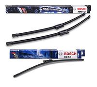 Bosch A244S + A383H - Juego de Limpiaparabrisas Coche para Parabrisas Delantero y Trasero