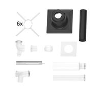 Bosch Abgaszubehör FC-Set80-B53 (Arriba) Grundbausatz B53, D: 80mm, Plástico
