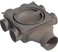 BOSCH Accesorio para ventilación doméstica, Caja de distribución de aire de plástico VK 125-1S, con salida lateral - 7738112658