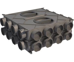 BOSCH Accesorio Ventilación para viviendas VK 160 Caja de distribución de aire 210x590x590 Plástico - 7738112044