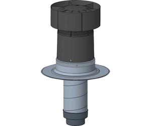 BOSCH Accesorios para ventilación doméstica DDF-F160 Paso de cubierta plana para DN160 - 7738113692