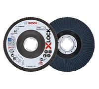 Bosch Accessories 260925C116 Disco de láminas X-LOCK, diámetro 125 mm, grano K60, orificio 22,23 acodado, accesorio amoladora angular, Na, 60