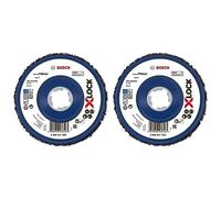Bosch Accessories Disco de limpieza X-LOCK N377, metal y acero inoxidable, diametro 125 mm, accesorio de amoladora (Paquete de 2)