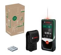 Bosch AdvancedDistance 50 C medidor láser (Mide con precisión distancias de hasta 50 m, Pantalla táctil, Diferentes Funciones de medición con Asistencia integrada, en Caja para e-Commerce)