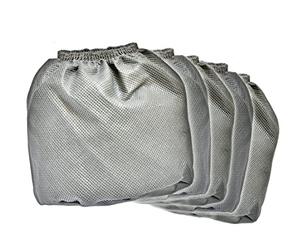 Bosch AdvancedVac 20 Bosch UniversalVac 15 - Juego de 5 filtros de tela para aspiradoras de plástico, color gris