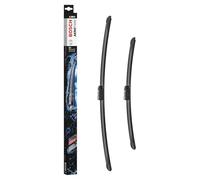 Bosch Aerotwin A309S Limpiaparabrisas Frontal, 65cm/47,5cm | Set de Escobillas de Recambio para una Mayor Seguridad en la Conducción - con Adaptador Premontado