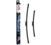 Bosch Aerotwin A555S - Front Windscreen Wipers - Set of 2 Replacement Blades - Comes with Pre-assembled Adapter - 2 Blades, 600mm/400mm