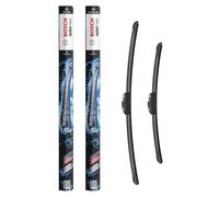 Bosch Aerotwin eAR 604 S Limpiaparabrisas Frontal - Set de 2 Escobillas de Recambio para más Seguridad al Conducir, con Adaptador Multi-Clip Premontado, 60 cm / 45 cm, Empaque Fino y Compacto