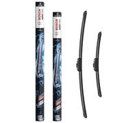 Bosch Aerotwin eAR 653 S Limpiaparabrisas Frontal, 650 mm / 400 mm | Set de 2 Escobillas de Recambio para más Seguridad al Conducir - Adaptador Multi-Clip Premontado - Empaque Fino y Compacto
