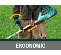 Bosch AFS 23-37 - Desbrozadora (Cuchilla de 3 Hojas, 3 Hilos de Corte, empuñadura Adicional, caperuza en Caja de cartón, Doble Sistema de Corte)