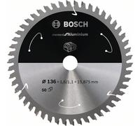 Bosch Akku-Kreissägeblatt Estándar para Aluminio, 136 x 1,6 / 1,1 x 15,875, 5