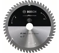 Bosch Akku-Kreissägeblatt Estándar para Aluminio, 150 x 1,8 / 1,3 x 20 , 52Z