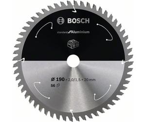 Bosch Akku-Kreissägeblatt Estándar para Aluminio, 190 x 2 / 1,5 x 20 , 56