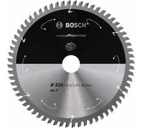 Bosch Akku-Kreissägeblatt Estándar para Aluminio, 216 x 2,2 / 1,6 x 30 , 64Z