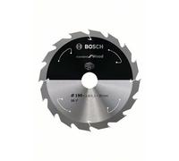Bosch Akku-Kreissägeblatt Estándar para Madera,190 x 1,6 / 1,1 x 30 ,16 Dientes