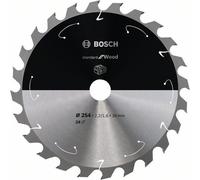 Bosch Akku-Kreissägeblatt Estándar para Madera,254 x 2,2 / 1,6 x 30 ,24 Dientes