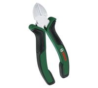 Bosch Alicate corte lateral 160 mm/6" (alicate corte diagonal duradero y preciso; arista corte calentada inducción; superficie niquel-cromada, empuñadura ergonómica)