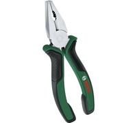 Bosch alicates universales 180mm (alicates universales precisos y de gran duración; empuñadura suave antivibración y ergonómica; superficie niquelada)