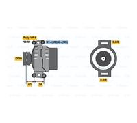 BOSCH Alternador Generador 120A 14V Para Mercedes-Benz Sprinter Kipper
