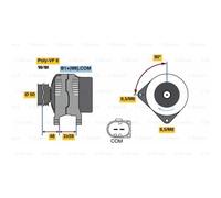 BOSCH Alternador Generador 140A 14V para Audi Q5 8R A5 Sportback 8TA