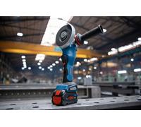 Bosch Amoladora Angular A Batería BITURBO GWS 18V-15 P, Solo, L-BOXX
