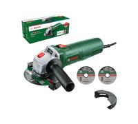 Bosch Amoladora Angular Pequeña UniversalGrind 750-115 (750 W; 3 Discos de Corte Rectos; para Moler, Cortar, Cepillar y Lijar; en Embalaje de Cartón)