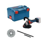 Bosch - Amoladora de hormigón a batería PROFESSIONAL GBR 18V-15 S con maletín, llave inglesa, broca y muela abrasiva - Sin batería ni cargador - AACBW95217
