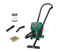 Bosch Aspirador en seco y húmedo PAS15-200 (Tubos de extensión, Manguera de aspiración de 2,2 m, Tubo Flexible/acodado, boquillas para Suelos y Ranuras, Bolsa de Papel (FSC), Filtro de Cartucho)