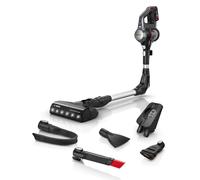Bosch - Aspirador sin cable, Unlimited 7, Pack de batería de 3.0 Ah, Tubo flexible, Luces LED, Acero, BCS711A