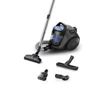Bosch Aspiradora sin Bolsa Serie 2 compacta y silenciosa con Cepillo para Suelos Duros, Mini turboalimento, Cable de 9 m, con Filtro higiénico, 700 W, Negro, BGS05BA2TH
