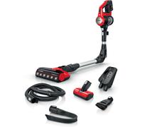 Bosch BBS711ANM aspiradora de pie y escoba eléctrica Aspiradora escoba Batería Secar Sin bolsa 0,3 L Negro, Rojo, Acero inoxidable