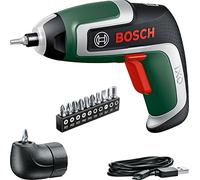 Bosch atornillador a batería compacto IXO set (7.ª generación; 3,6 V; 2,0 Ah; 5,5 Nm; adaptador de atornillado en ángulo; con cable micro USB; atornilla hasta 190 tornillos; en caja) - Amazon Edición