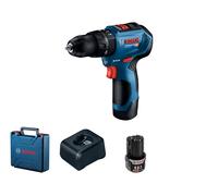 Bosch GSB 12V-30 1600 RPM Sin llave 820 g Negro, Azul, Rojo