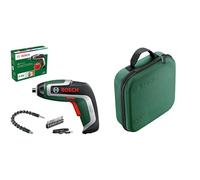 Bosch Atornillador con batería compacto IXO Flexi Set ( 7ª generación; 3,6 V; 2,0 Ah; cable micro USB; plegable hasta 180°; 10 puntas) + Bosch Estuche de almacenamiento para herramientas