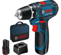 Bosch Akku-Bohrschrauber 12 V Li-Ion 1300 RPM Negro, Azul, Rojo