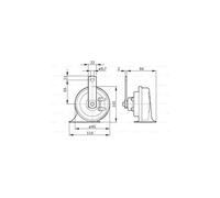 Bosch Automotive 0986AH0507 Bocina Auto