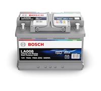 Bosch LA008 - Batería de descarga lenta y de arranque - 70 Ah 760 A 12 V - Tecnología AGM - adecuada para uso acuático y de ocio (autocaravana, caravana, marina, etc.)
