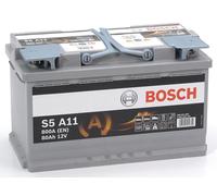 BOSCH Batería (de coche) 800.0 A 80.0 Ah 12.0 V Start and Stop AGM (Ref: 0 092 S5A 110)