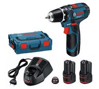 Bosch Batería Taladro GSR 12V-15 Con 2 x 2,0Ah de Ión Litio L-BOXX 0601868109