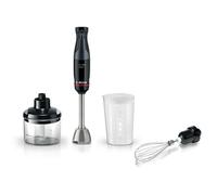 Bosch - Batidora de Mano, ErgoMaster, 1000W, QuattroBlade, Accesorios Incluidos, Serie 4, Antracita, MSM4W421
