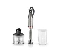 Bosch - Batidora de mano, serie ErgoMaster 8, motor de 1.500 vatios, ajuste intuitivo de la velocidad, cuchilla de 6 hojas, accesorios incluidos, acero inoxidable, MSM8M930