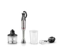 Bosch - Batidora de mano, serie ErgoMaster 8, motor de 1500 vatios, ajuste intuitivo de la velocidad, cuchilla de 6 hojas, accesorios incluidos, acero inoxidable, MSM8M934