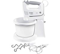 Bosch - Batidora de Repostería, ErgoMixx, 450 W, 5 velocidades, Función Turbo, Blanco, MFQ36460