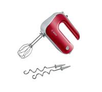 Bosch - Batidora de Repostería Styline, 500W, 5 velocidades, Varillas FineCreamer, Cuchillas de Acero Inoxidable, Rojo, MFQ40303
