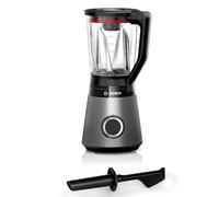 Bosch, Batidora de vaso VitaPower 4 Serie 4, Plateada, MMB4192S | Mezcla ingredientes homogéneos con su empujador y limpia sin esfuerzo con piezas aptas para el lavavajillas.