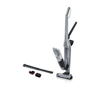 Bosch BBH 3 K 2801 Aspiradora Escoba 2 en 1 Sin Bolsa para Secar, Plata, Batería de Litio 55 Min, Con Boquilla Estrecha